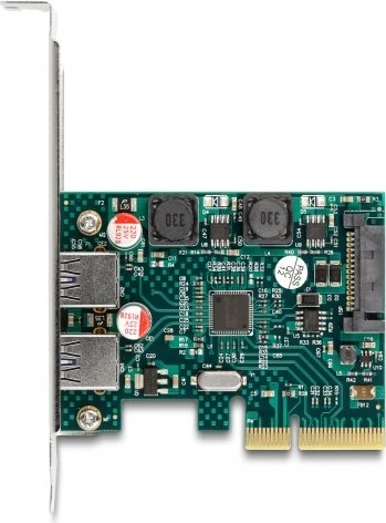 DeLOCK 2x USB-A 3.1, PCIe 3.0 x4