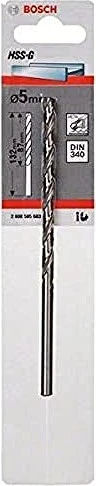Bosch Professional HSS-G Spiralbohrer, 5x87x132mm, 1 Stück