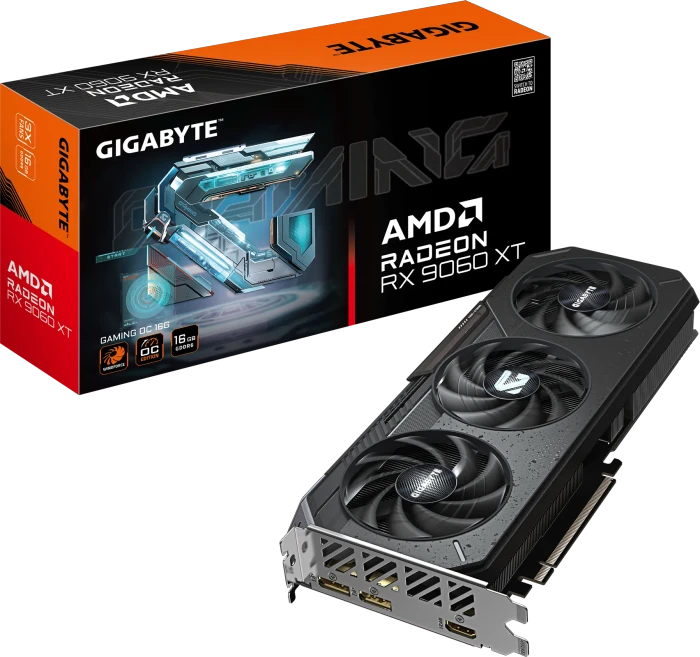 GIGABYTE Radeon RX 9060 XT Gaming OC 16G, 16GB GDDR6, HDMI, 2x DP
