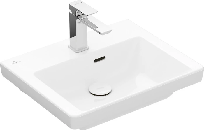 Villeroy & Boch Subway 3.0 Handwaschbecken 50x40x14.5cm, mit Überlauf, weiß alpin ceramicplus