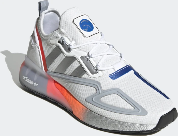 adidas ZX 2K Boost cloud white/silver metallic/glow blue (Herren)