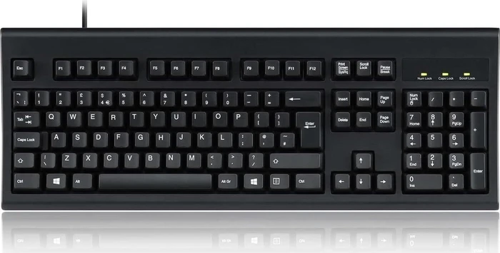 Perixx Periboard-106B, schwarz, USB, UK