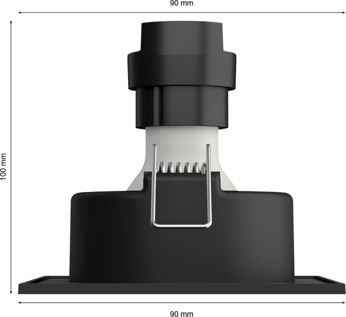 Philips Hue White and Color Ambiance Centura Einbauleuchte eckig schwarz