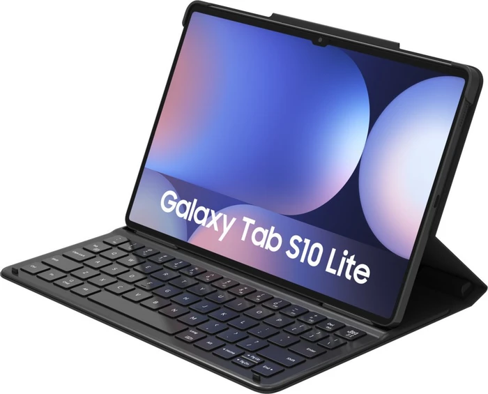 Samsung Neon Keyboard Case mit AI-Taste für Galaxy Tab S10 Lite/Tab S10 FE, schwarz, DE