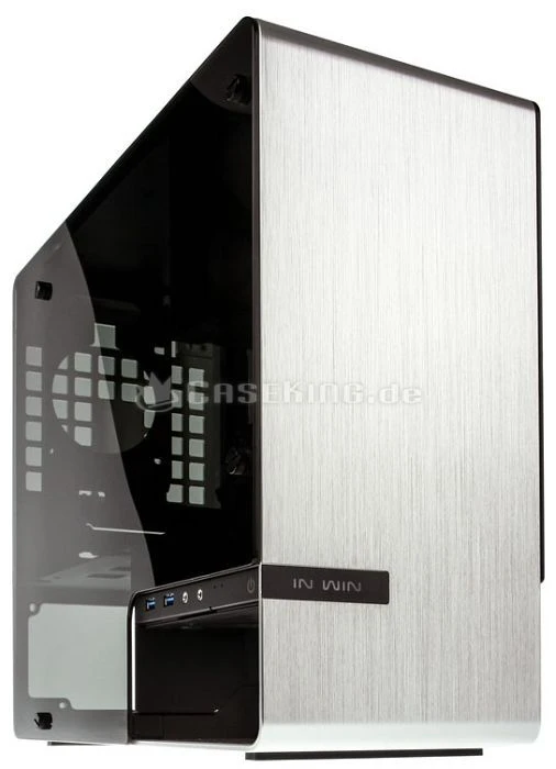 In Win 901 silber, Glasfenster, Mini-ITX