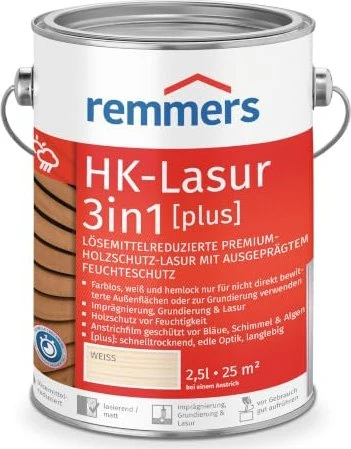 Remmers HK-Lasur 3in1 weiß, 2.5l