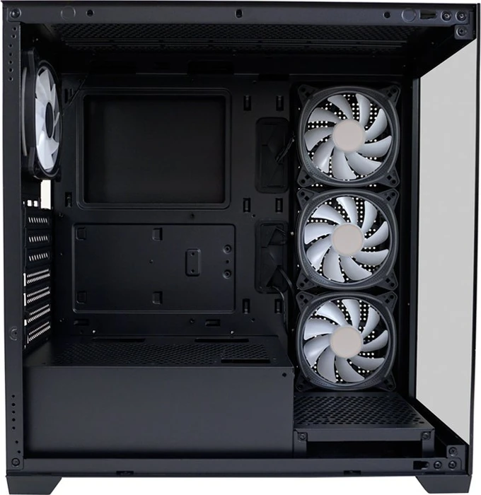LC-Power Gaming 715B Seamless_X, schwarz, Glasfenster