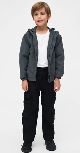 Brandit Windbreaker Summer Frontzip Jacke anthracite (Junior)