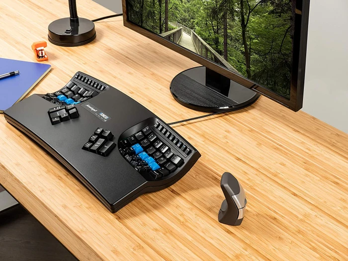 Kinesis Advantage2 Quiet LF Contoured Ergonomic Keyboard, schwarz, MX SILENT RED, USB, US