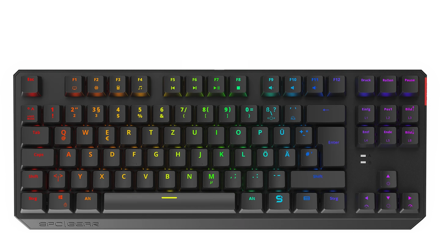 Endorfy SilentiumPC SPC Gear GK630K Tournament, LEDs RGB, Kailh BROWN, USB,  DE (SPG066) | heise preisvergleich Deutschland
