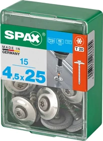Spax 4CUT T-STAR plus T20 Spenglerschraube, 4.5x25mm, 15 Stück