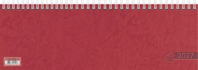 Glocken Wochenkalender 1 Woche/1 Seite 2024, quer, rot, 64 Blatt