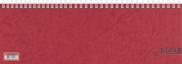 Glocken Wochenkalender 1 Woche/1 Seite 2024, quer, rot, 64 Blatt