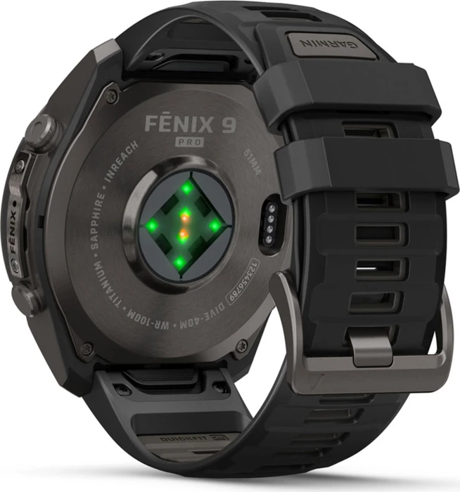 Garmin Fenix 9 Pro inReach 51mm carbon grey dlc titanium/black-pebble grey