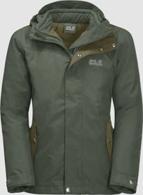 Jack Wolfskin Icy Winter 3in1 Funktionsjacke thyme green (Junior)