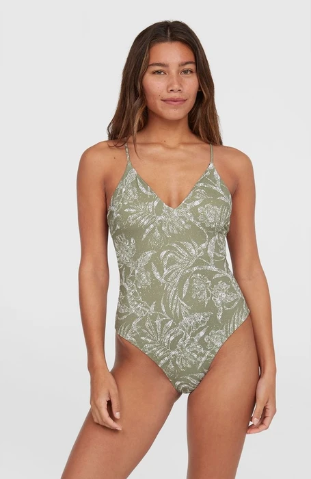O'Neill Jaida Badeanzug green textured jungle (Damen)