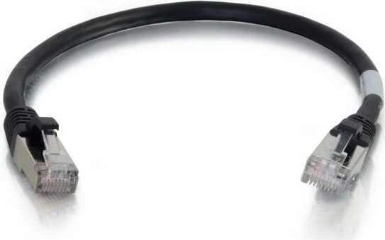 C2G Patchkabel, Cat6a, S/FTP, RJ-45/RJ-45, 1m, schwarz