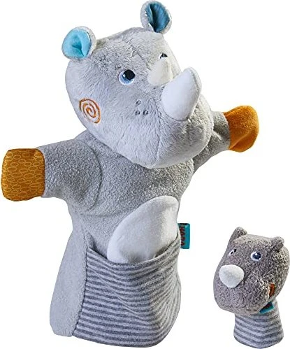 HABA Handpuppe Nashorn mit Baby