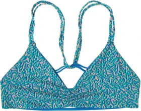 Patagonia Reversible Seaglass Bay Bikini-Oberteil sea texture/subtidal blue (Damen)