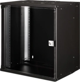 Digitus Professional SoHo Pro Line 19" Wandgehäuse 12HE, unmontiert, Sicherheitsglastür, IP20, RAL 9005, 400mm tief
