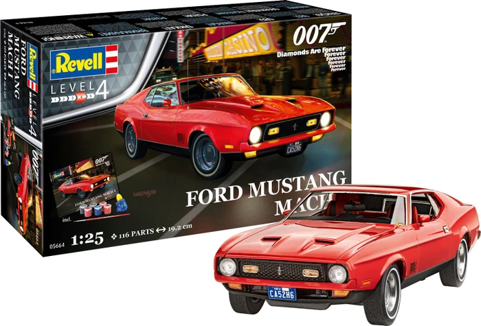 Revell Geschenkset Ford Mustang Mach 1 James Bond 007 Diamonds Are Forever