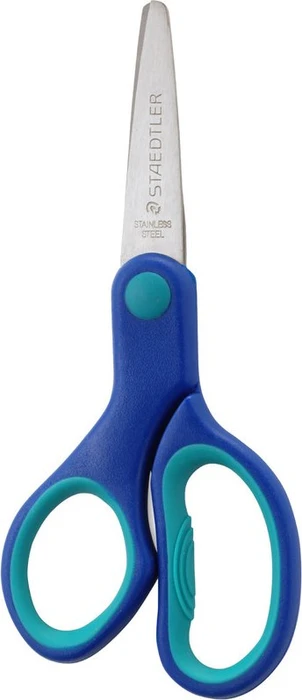 Staedtler Noris 965 Bastelschere, Linkshänder, 140mm, türkis/blau (965 14 LNBK) – Bild 2 von 2