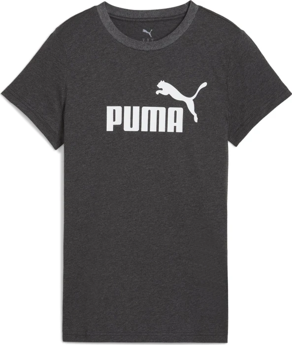 Puma ESS No. 1 Logo T-Shirt kurzarm dark gray heather (Damen)