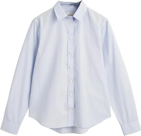 Gant Regular Fit Classic Popeline Hemd langarm light blue (Damen)