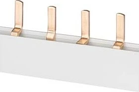 Siemens Stiftsammelschiene, 10mm2 Anschluss: 2x3X (1-phasig+N) berührungssicher