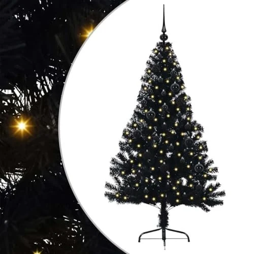 vidaXL Künstlicher Weihnachtsbaum, 150cm, inkl. LED-Beleuchtung