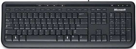 Microsoft Wired Keyboard 600, schwarz, USB, DE