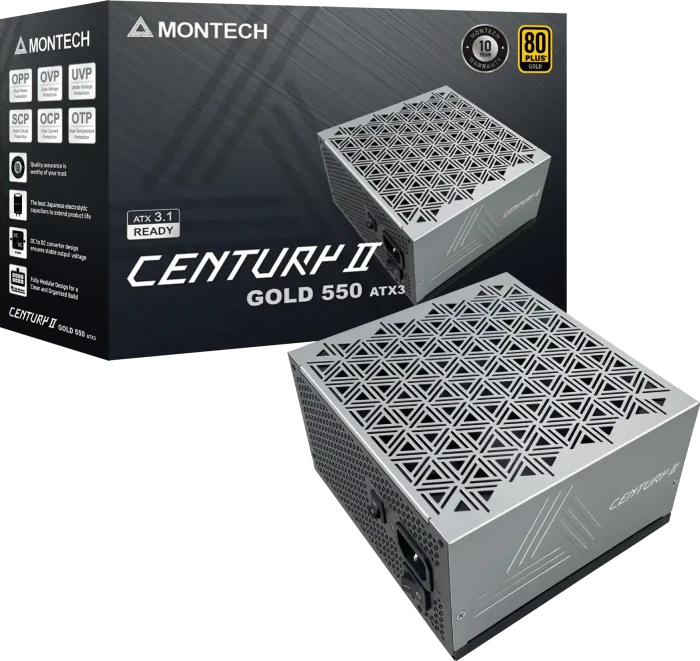 Montech Century II Gold 550W, ATX 3.1
