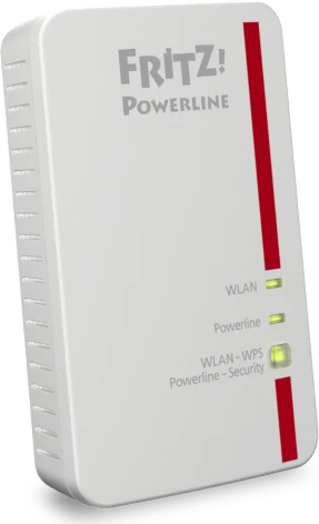 FRITZ! FRITZ!Powerline 1240E Kit, Powerline/WLAN-Access Point und Powerline-Adapter Set, 2er-Bundle