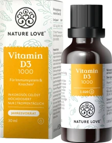 Nature Love Vitamin D3 1000 i.e. Tropfen vegetarisch, 30ml