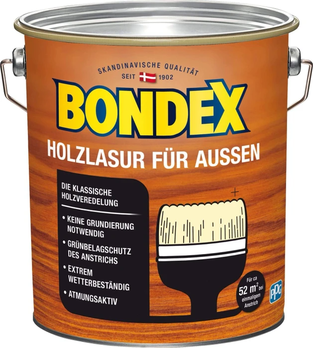 Bondex Holzlasur außen ebenholz, 4l