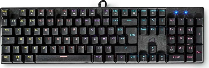 Nedis Wired Gaming Keyboard, schwarz, LEDs RGB, USB, FR