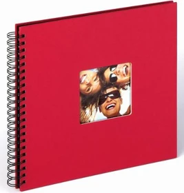 Walther Design Spiralalbum Fun 30x32/50 schwarze Seiten rot