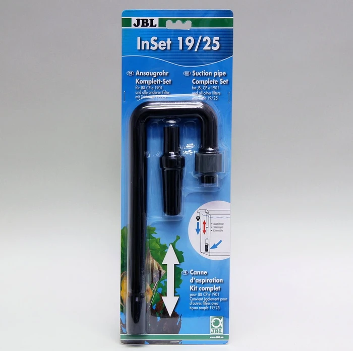 JBL InSet Ansaugrohr Komplett-Set für Außenfilter von Aquarien, 19/25mm
