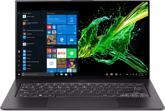 Acer Swift 7 SF714-52T-75UX, schwarz, Core i7-8500Y, 16GB RAM, 512GB SSD, DE