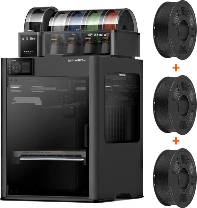 Bambu Lab H2D Pro Combo (Drucker + AMS 2 Pro + AMS HT + 3× PLA)