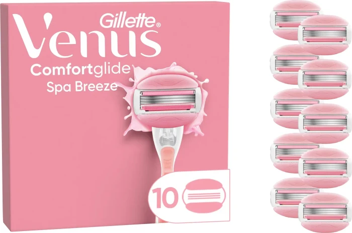 Gillette Venus Comfortglide Spa Breeze Rasierklinge, 10 Stück