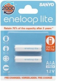 Panasonic eneloop lite (Gen 1) Micro AAA NiMH 600mAh, 2er-Pack