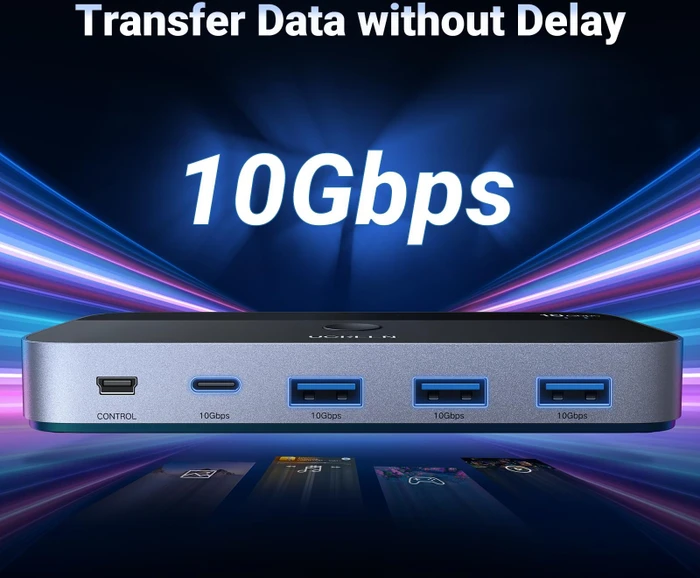 Ugreen USB-C 3.1 Switch, 2 In, 4 Out