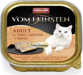 animonda Vom Feinsten Adult Huhn, Lachsfilet und Spinat, 100g