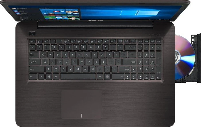 ASUS F756UX-T4123T, braun, Core i7-7500U, 16GB RAM, 128GB SSD, 1TB HDD, GeForce GTX 950M, DE