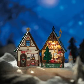 Rolife Miniature House Funkelndes Weihnachtshaus