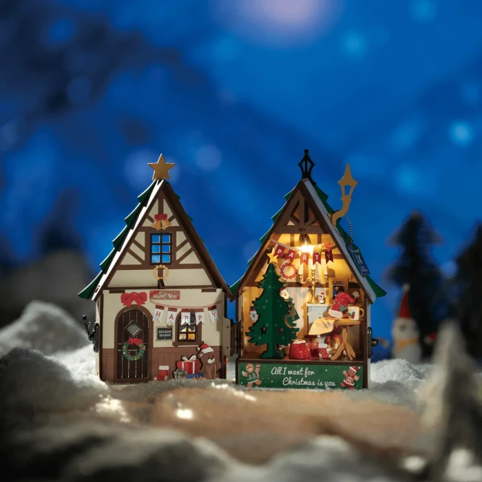 Rolife Miniature House Funkelndes Weihnachtshaus