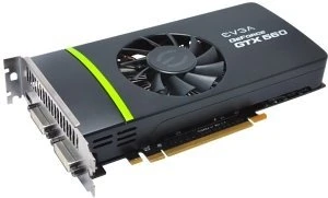 EVGA GeForce GTX 560 Superclocked EVGA-Design, 1GB GDDR5, 2x DVI, Mini HDMI
