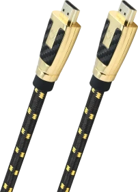 Oehlbach State of the Art Carb Connect Ultra High End 8K Ultra High Speed HDMI 2.1 Kabel schwarz/gold, 7.50m