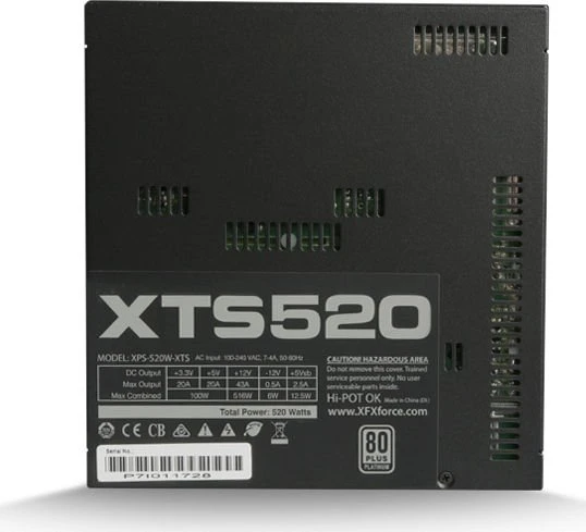 XFX XTS Series 520W, ATX 2.31